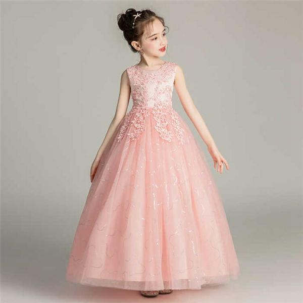 ピアノ発表会 ドレス ロングドレス ジュニア 1 130 140 150 160 170cm ジュニ...