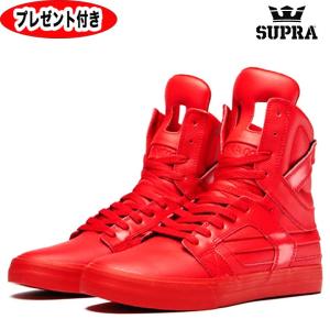 supra スニーカー SUPRA スカイトップ２　スープラ SKYTOP RED レッド 赤 ジャパン 別注モデル メンズ プレゼント付 シューズ 08008-600-M｜starjack