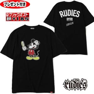 RUDIE'S　tシャツ　半袖Tシャツ　RUDIE'S x BYRD LOOK SLICK-T MICKEY MOUSE ミッキーマウス　ディズニー　ルーディーズ 85675　コラボ　半袖 rudies｜starjack