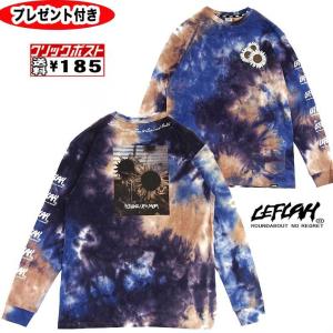 レフラー　ロンt　長袖Tシャツ 　leflah 　LEFLAH　mum tie-dye long tee BLUE　ブルー　タイダイ　ロングスリーブ　tシャツ