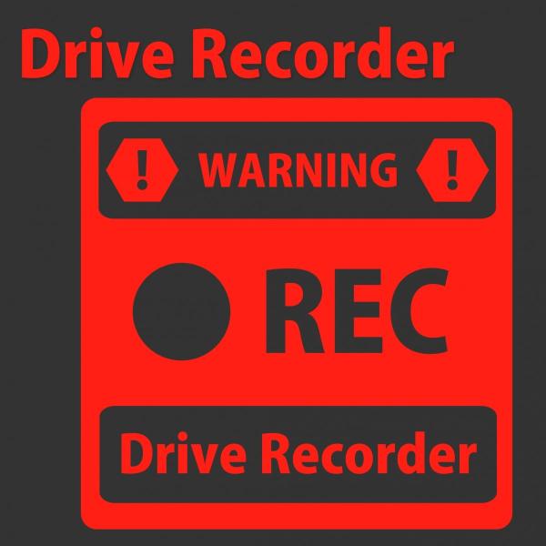 Drive Recorder　ドライブレコーダーステッカー　スクエア　お試しサンプル付