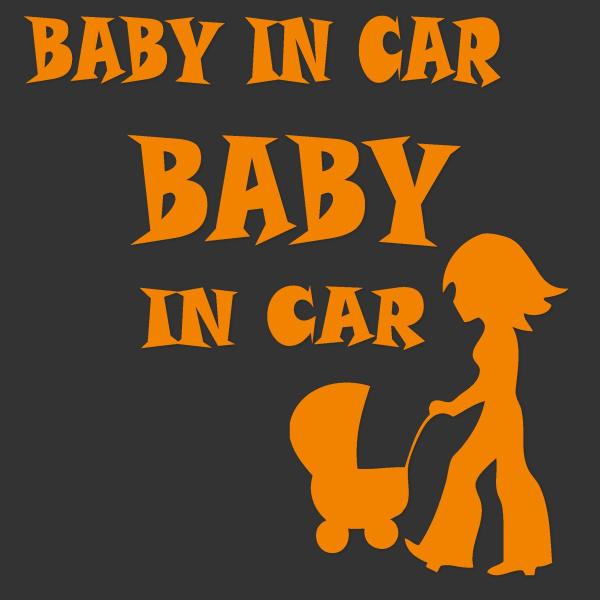 BABY IN CAR　ベビーインカーステッカー ベビー＆ママ　お試しサンプル付