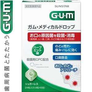 GUM メディカルドロップ ハーブミント味 24粒 ＊医薬部外品 サンスター ガム