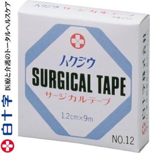 ハクジウ サージカルテープ 1.2cm×9m 1巻 ＊白十字