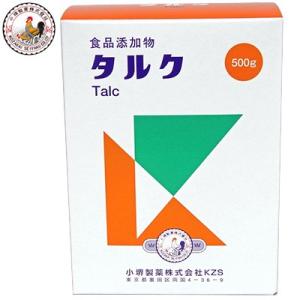 タルク 500g ＊小堺製薬/食添/食品添加物として安全性が高くアスベスト検出限界以下のものを使用/小麦粉/砂糖/粉末状の食品/防湿剤/増粘剤/チーズ/チョコレート