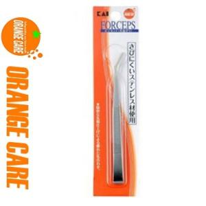 オレンジケア 貝印 ピンセット 先曲がり 1個 ＊オレンジケア ORANGE CARE
