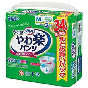 サルバ やわ楽パンツ うす型 男女共用 S-Mサイズ 2回吸収 ( 26枚入