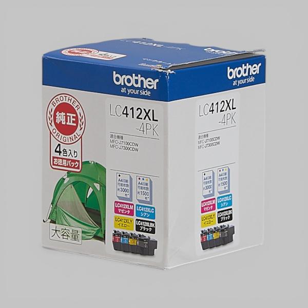 送料無料!! ブラザー LC412XL-4PK 4色入りお得入り 大容量インクカートリッジ 純正 【...