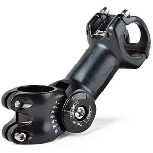 YOGOGO リーチ ステム 自転車 バイク 突き出し 軽量 可変アルミステム 110mm ブラック ハンドルバークランプ径25.4mm/31.