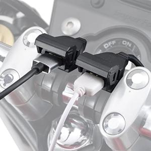 デイトナ バイク用 USB電源 合計5V/4.8A ブレーキスイッチ接続 メインキー連動 USB-A...