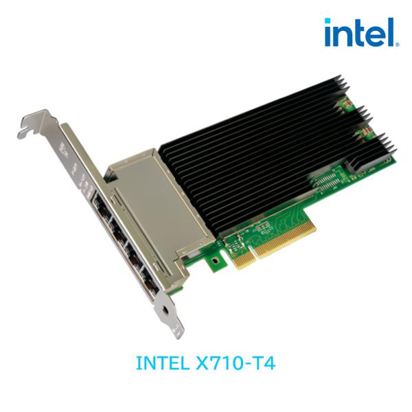 INTEL X710-T4 純正品 10GbE クアッド RJ45 ポート イーサネット コンバージ...