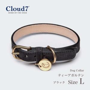 首輪 犬用 革 Cloud7 クラウド7 カラー ティアーガルテン ブラック Lサイズ Collar Tiergarten 海外直輸入｜starry