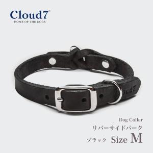 首輪 Cloud7 クラウド7  ドッグカラーリバーサイドパーク ブラック Mサイズ　海外直輸入｜starry