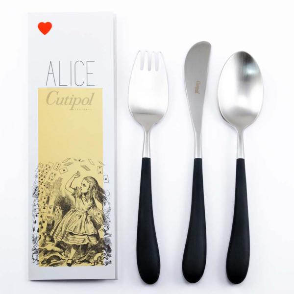 カトラリーセット クチポール Cutipol Alice アリス フォーク ナイフ スプーン 3本セ...