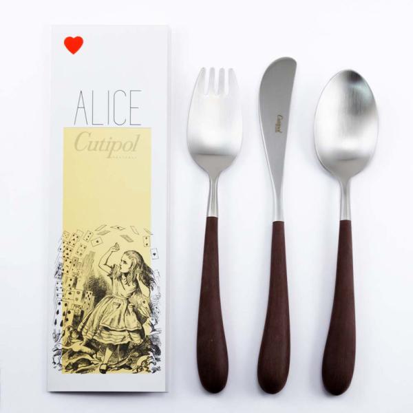 カトラリーセット クチポール Cutipol Alice アリス フォーク ナイフ スプーン 3本セ...