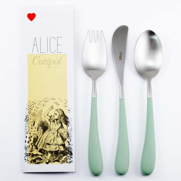 カトラリーセット クチポール Cutipol Alice アリス フォーク ナイフ スプーン 3本セ...