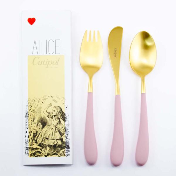 カトラリーセット クチポール Cutipol Alice アリス フォーク ナイフ スプーン 3本セ...