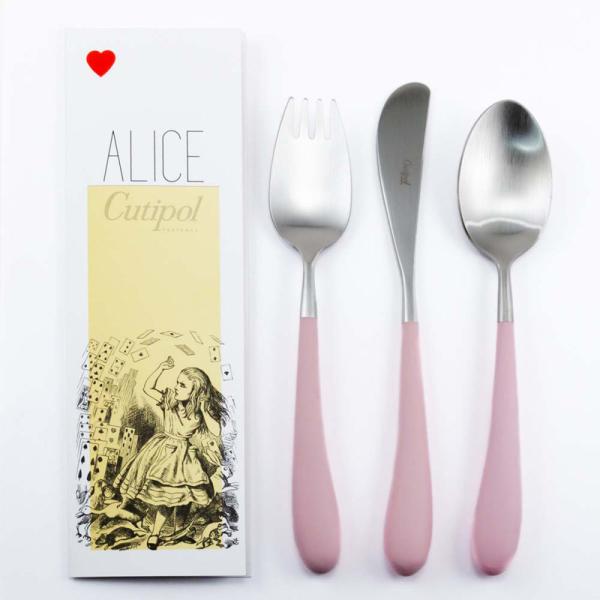 カトラリーセット クチポール Cutipol Alice アリス フォーク ナイフ スプーン 3本セ...