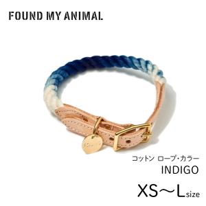 FOUND MY ANIMAL ファウンドマイアニマル ロープ・カラー BLUE-JEAN
