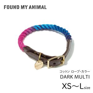 FOUND MY ANIMAL ファウンドマイアニマル ロープ・カラー BLUE-JEAN 
