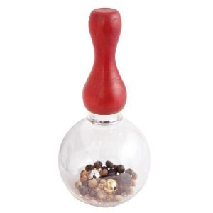 ベビー用玩具 ガラガラ TOY Grip with Globe Bottle - トイグリップ / 朱拭き漆仕上げ モクネジ×輪島キリモト MokuNeji / モクネジ｜starry
