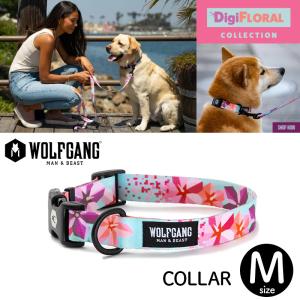 犬 首輪 ウルフギャング WOLFGANG DigiFloral COLLAR（M size 首周り：30〜45cm）アメリカンメイド クロネコゆうパケット対応｜starry