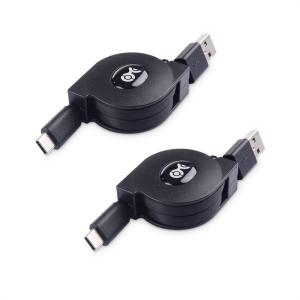 Cable Matters USB Type Cケーブル 1m 巻き取り式 USB A C 充電ケーブル 高出力 3A 急速充電 2本セット｜stars-select