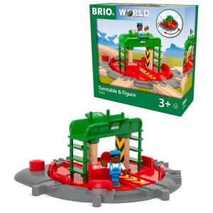 BRIO (ブリオ) WORLD フィギュア付ターンテーブル (電車 おもちゃ 木製 レール) 33476｜stars-select