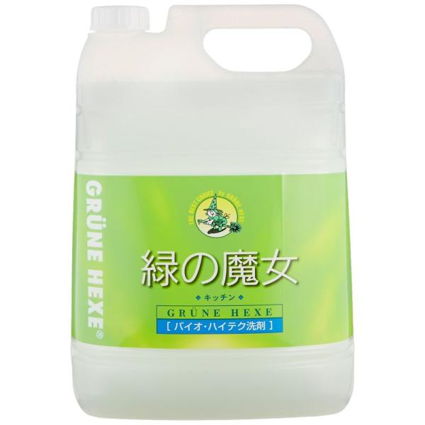 大容量 緑の魔女 キッチン(食器用洗剤) 5L