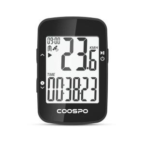 COOSPO サイクルコンピュータ GPS サイコン 無線 サイクリングコンピュータ ワイヤレス 自転車スピードメーター バッテリー内臓 ア
