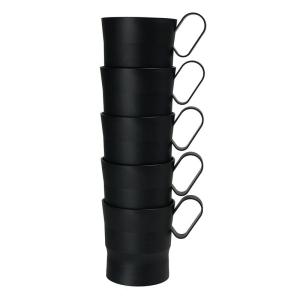 ストリックスデザイン カップホルダー 日本製 5個 ブラック 黒 200~270ml 7~9オンスの紙コップ・プラカップに対応 オフィス ホ｜stars-select