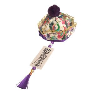 和柄キョンシー帽 紫 多屋来夢 パープル ホワ...の詳細画像1