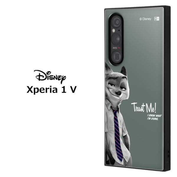 Xperia 1 V ディズニー ズートピア 耐衝撃 スクエア ハイブリッド ケース カバー ソフト...