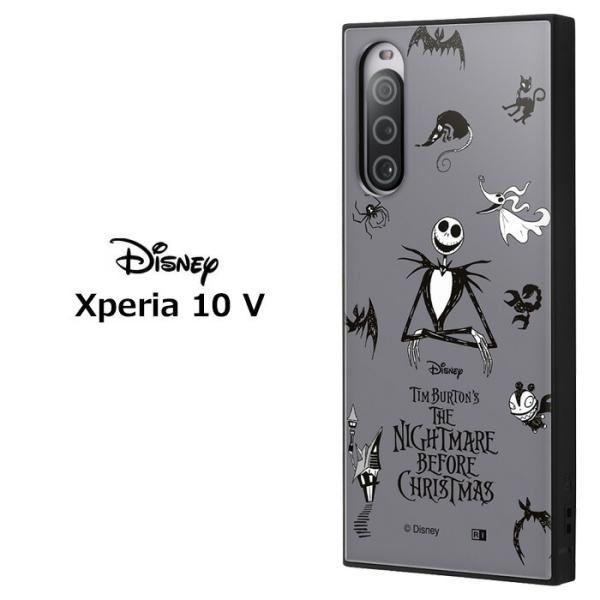 Xperia 10 V ディズニー ナイトメアー・ビフォア・クリスマス ジャック 耐衝撃 スクエア ...