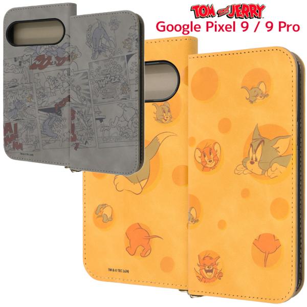メール便 Google Pixel 9 / 9 Pro トムとジェリー 手帳型レザーケース Raff...