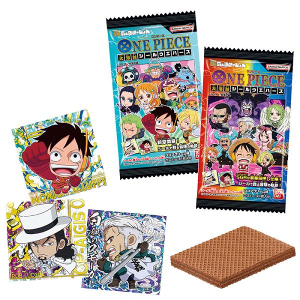 ★賞味期限切れ★BANDAI Candy にふぉるめーしょん ワンピース大海賊シールウエハースLOG...