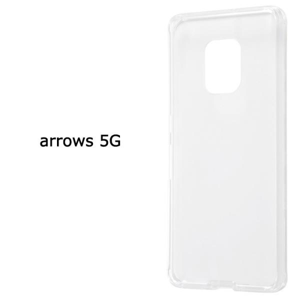 arrows 5G シンプル TPU x ポリカーボネイト ハイブリッド クリア ケース カバー ソ...