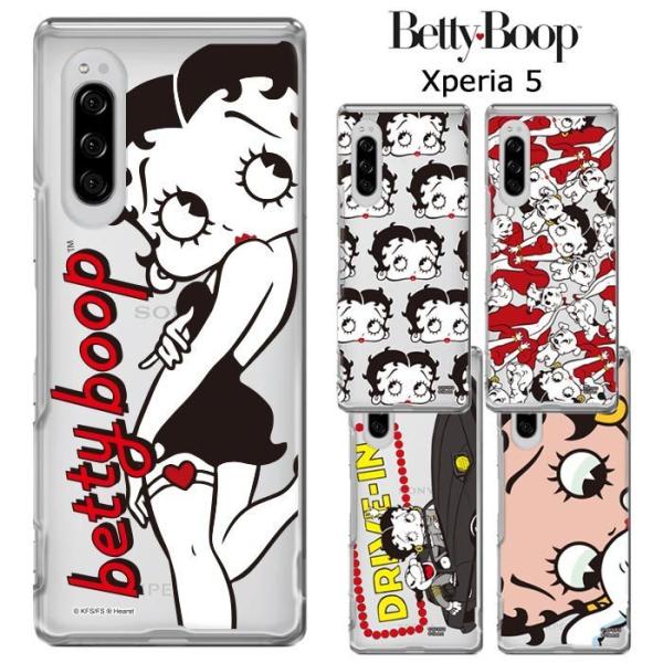Xperia5 ベティ・ブープ クリア ケース BETTYBOOP グッズ ベティーちゃん SO-0...