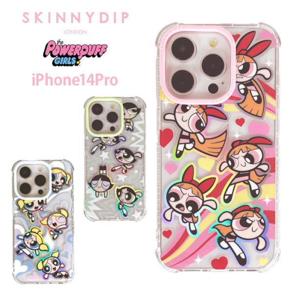 iPhone14Pro パワーパフガールズ x SKINNYDIP TPU スキニーディップ ソフト...