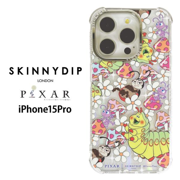 メール便 iPhone15Pro ディズニー ピクサー バグズライフ x SKINNYDIP TPU...