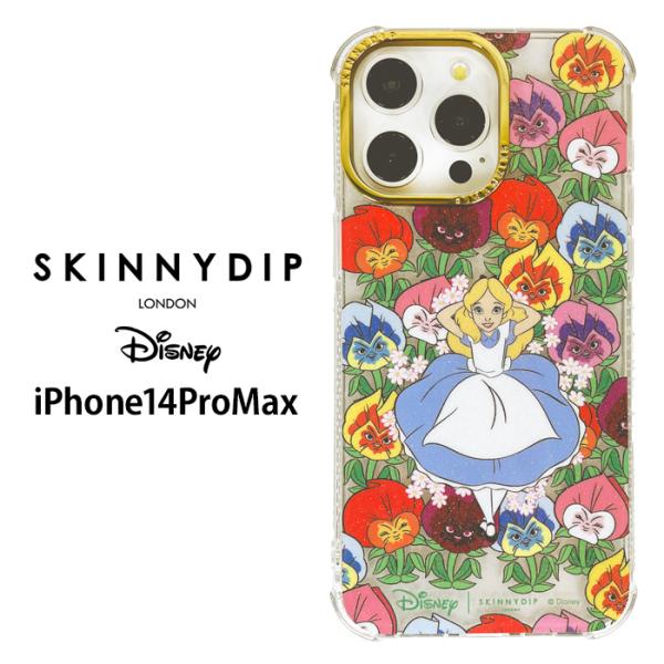 メール便 iPhone14ProMax ディズニー 不思議の国のアリス x SKINNYDIP TP...