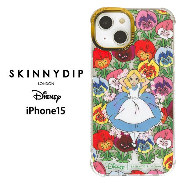 iPhone15 ディズニー 不思議の国のアリス x SKINNYDIP TPU スキニーディップ ...