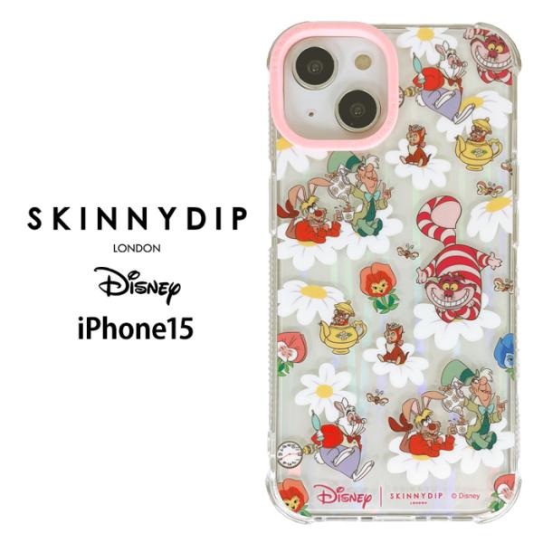 iPhone15 ディズニー 不思議の国のアリス x SKINNYDIP TPU スキニーディップ ...