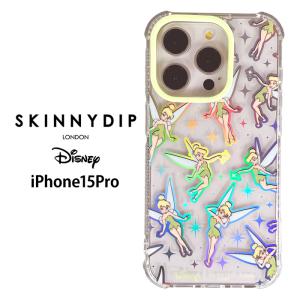 iPhone15Pro ディズニー ティンカーベル x SKINNYDIP TPU スキニーディップ ソフトケース クリアケース ティンク ピーターパン スマホカバー スマホケース｜stars-y