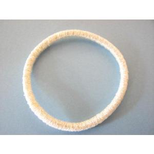 激安ヘアゴム　つなぎ目なし　1個10円　アイボリ IV　 ネコポス便同梱可能