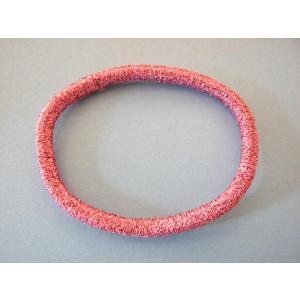 激安ヘアゴム　つなぎ目なし　1個10円　桃色 PC　 ネコポス便同梱可能