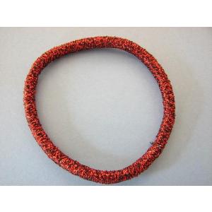 激安ヘアゴム　つなぎ目なし　1個10円　レッド 赤 RD ネコポス便同梱可能