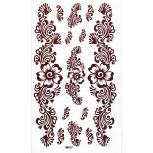 タトゥーシール  トライバル 花 フラワー 17x10cm　ハロウィン　仮装 コスプレ HM457R