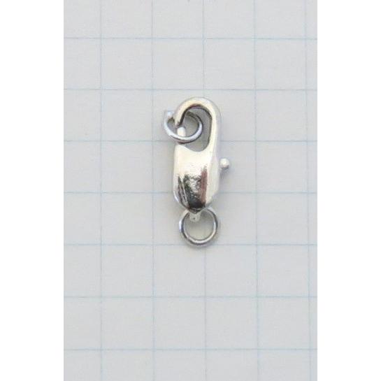カニカン 長方形 12x4.5mm 5個入り シルバー色　mpk-a 金具 パーツ