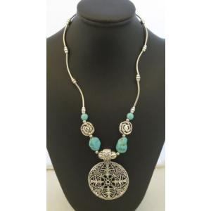 エスニック　ネックレス　ターコイズ　トルコ石　NL01-14 アジアン エキゾチック